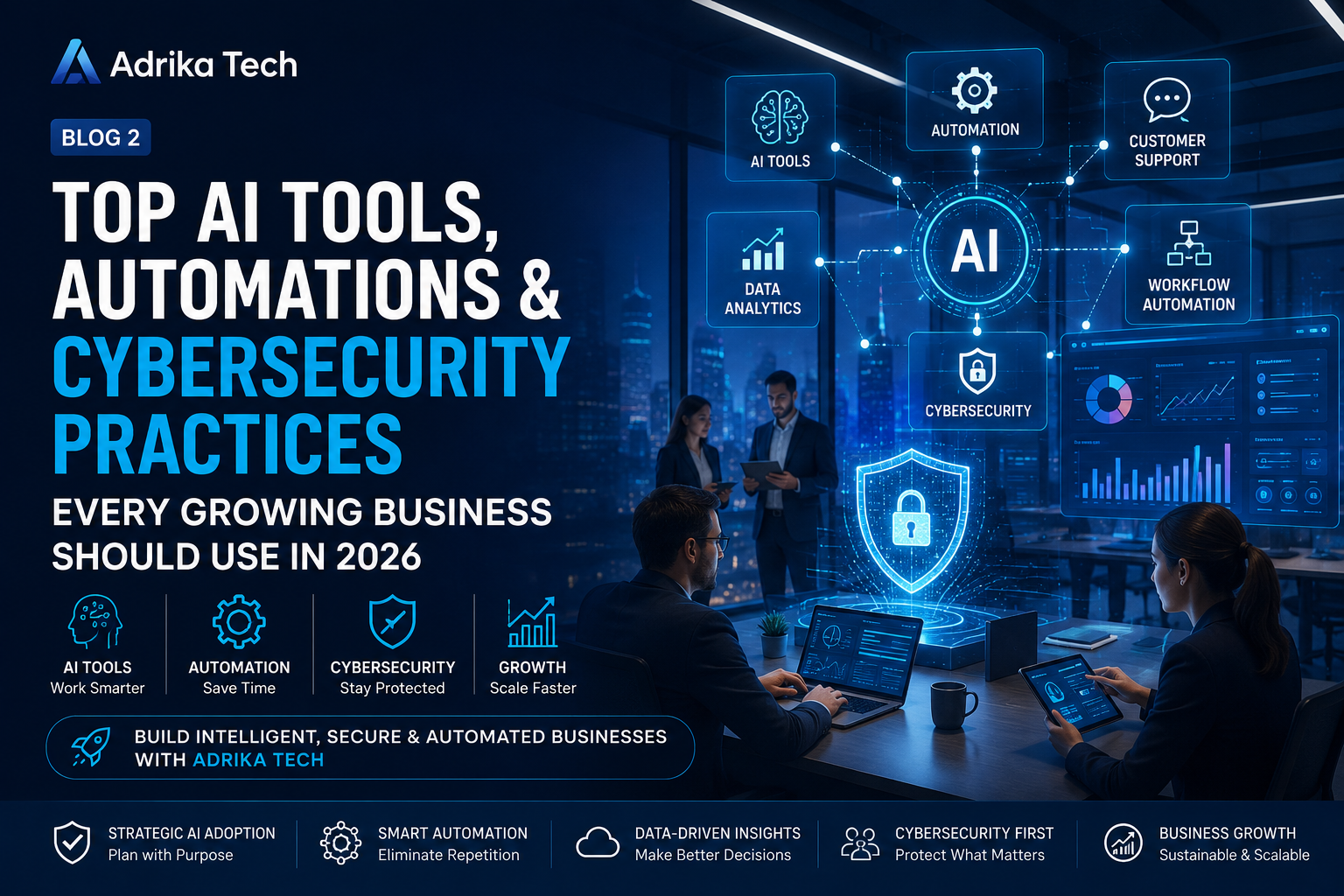 Top AI Tools, Automations and Cybersecurity Practices Every Growing Business Should Use in 2026